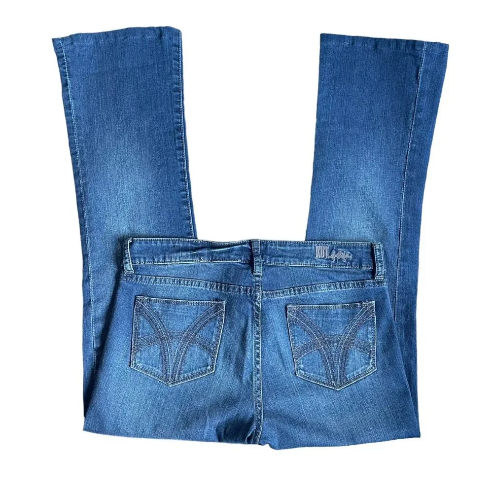 Kut From The Kloth Farrah Baby Bootcut Mid-Rise Jean Size 6 Inseam 28.5" - Picture 1 of 11